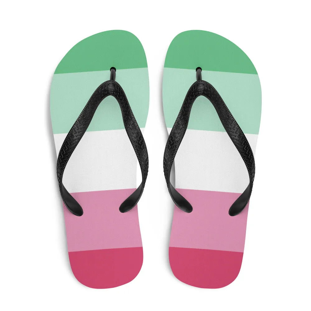 Abrosexual Pride Flip-Flops