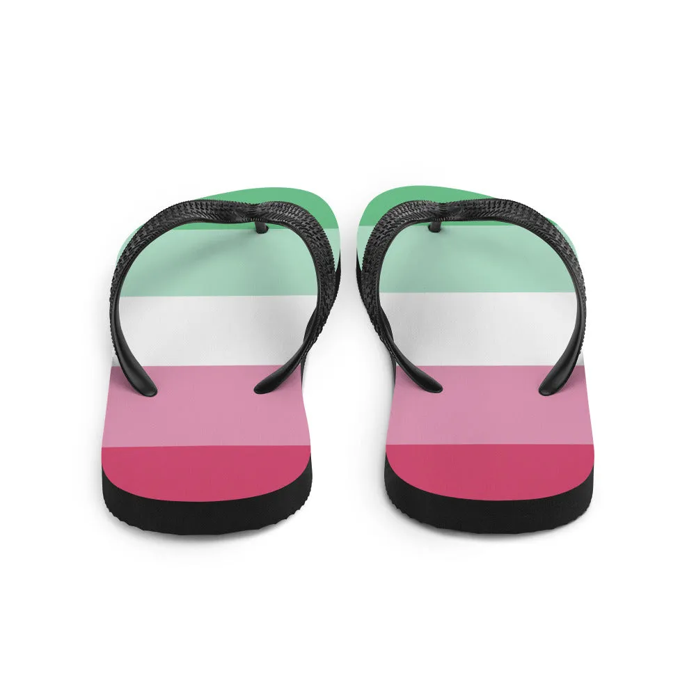 Abrosexual Pride Flip-Flops