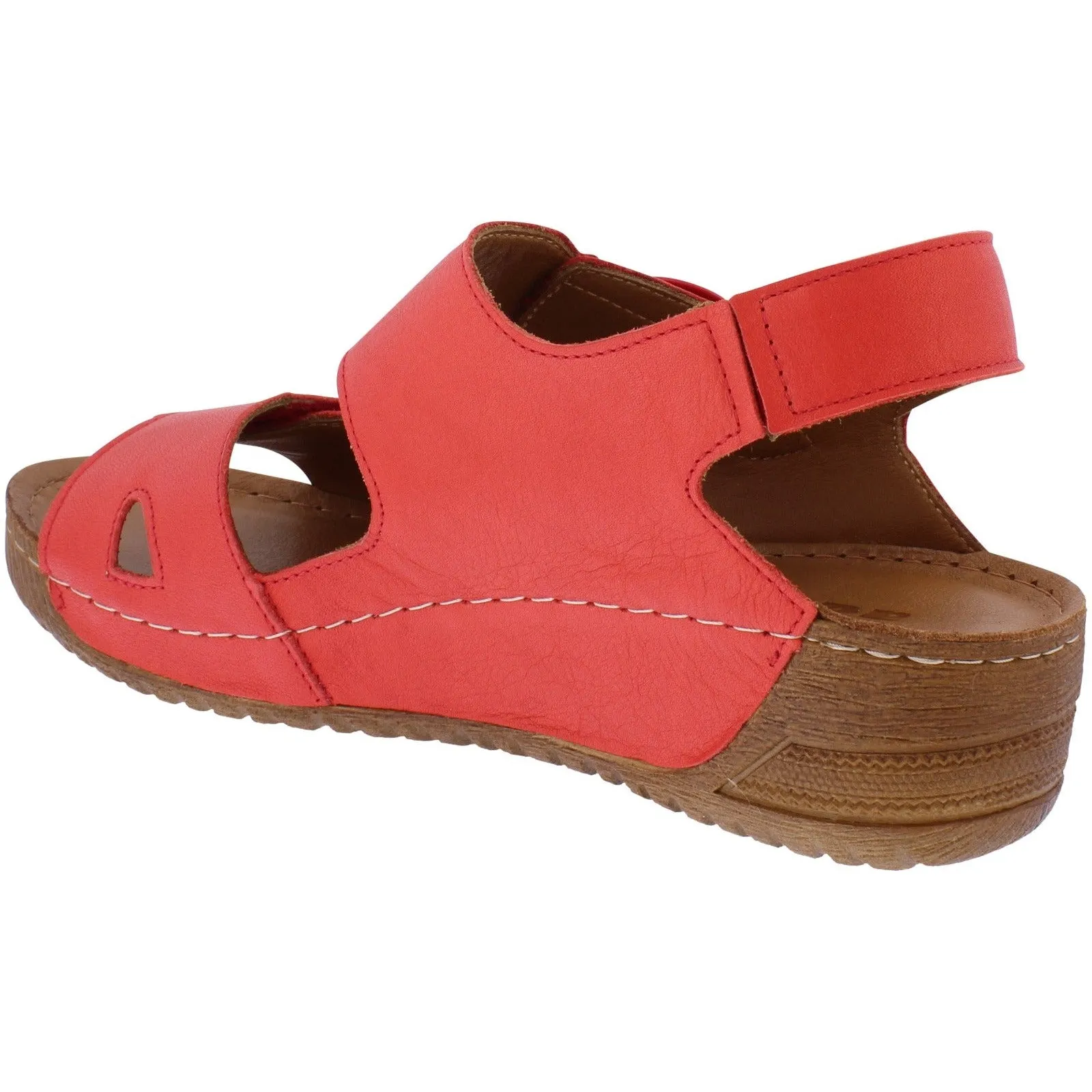Adesso A7197 Lily Ladies Salsa Leather Touch Fastening Sandals