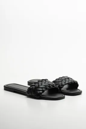 Braided Sandal Black
