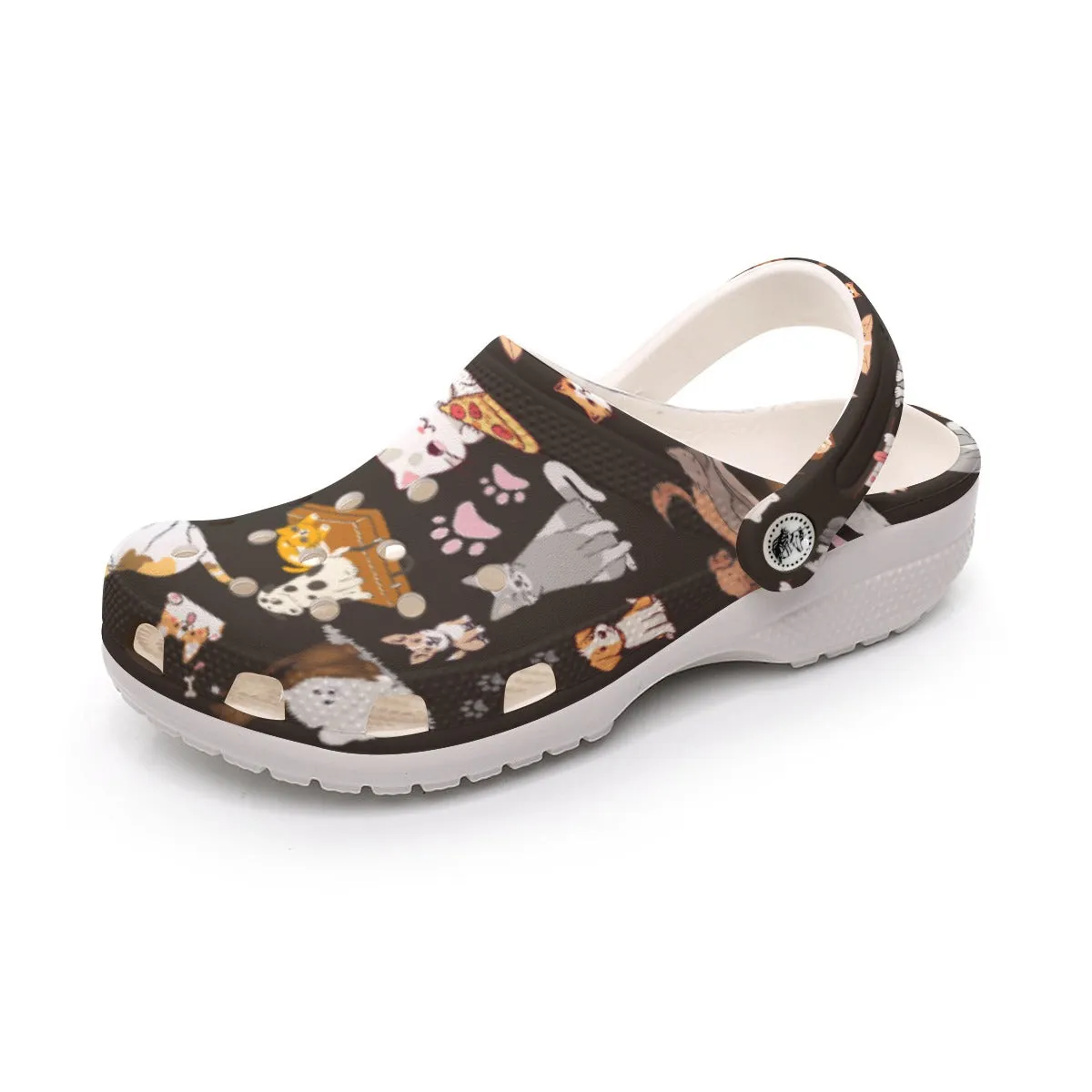 Cats & Dogs Black Rubber Shoes up to size 12