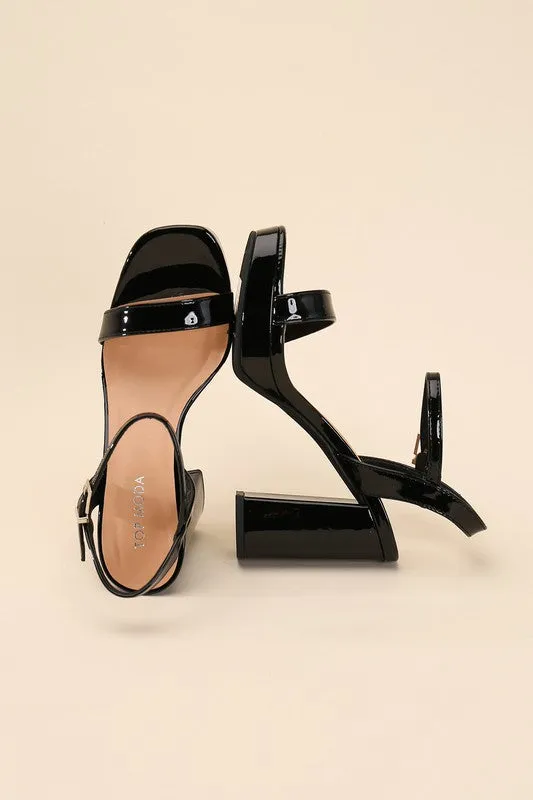 FINN Stylish Ankle Strap Block Heel