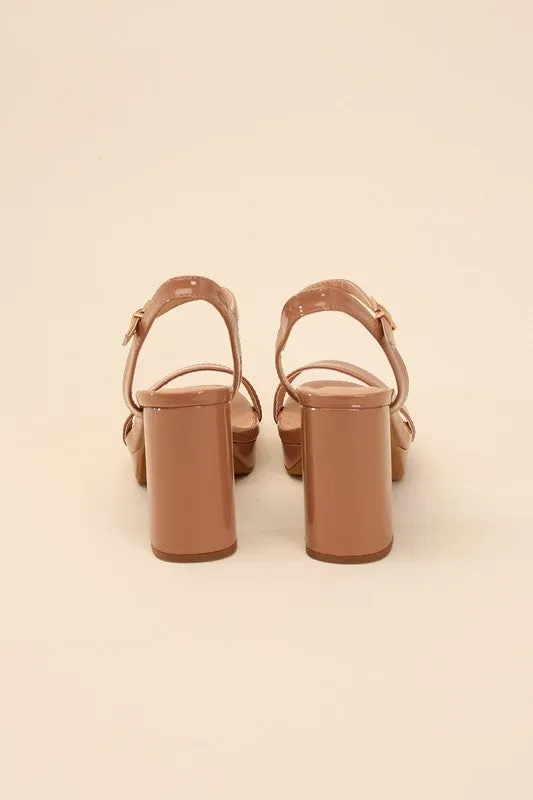 FINN Stylish Ankle Strap Block Heel