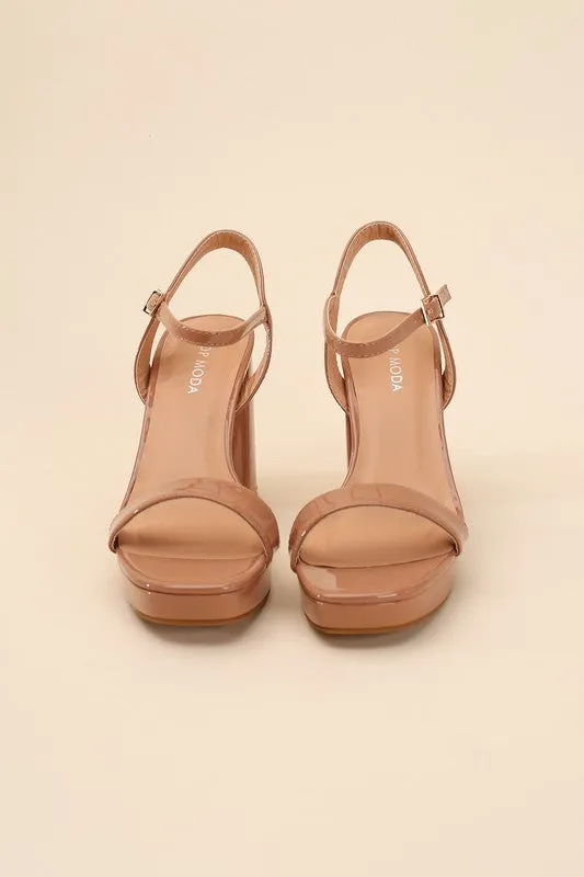 FINN Stylish Ankle Strap Block Heel