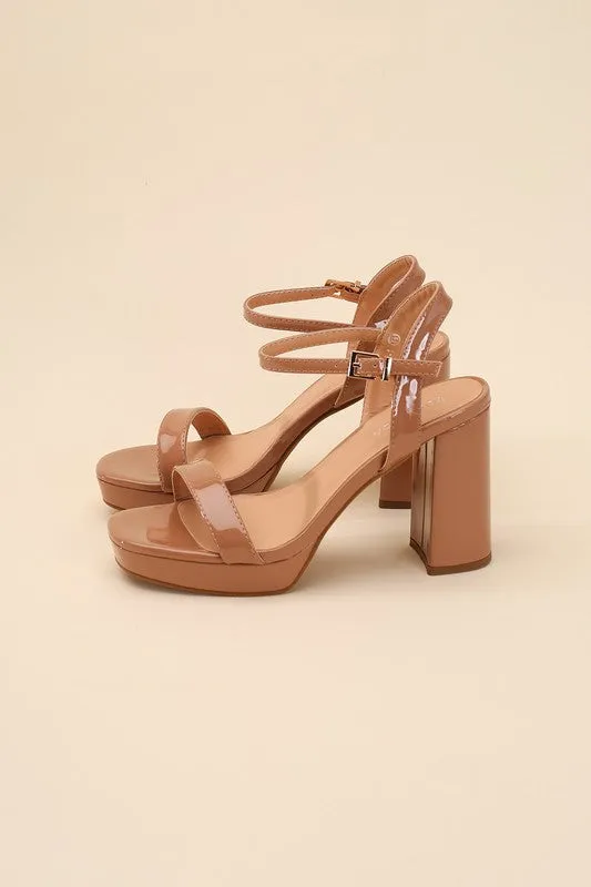 FINN Stylish Ankle Strap Block Heel