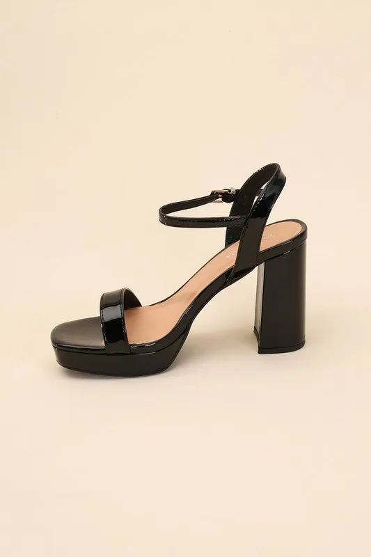 FINN Stylish Ankle Strap Block Heel