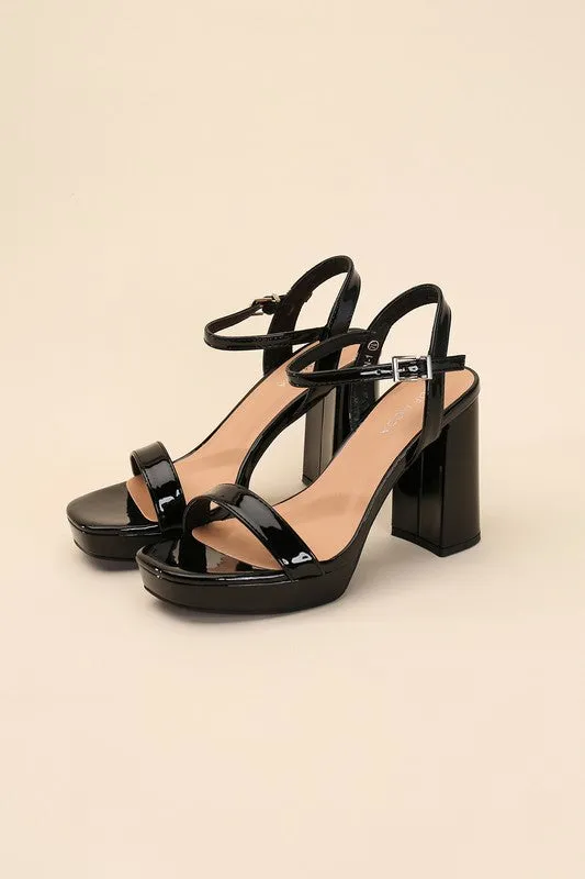 FINN Stylish Ankle Strap Block Heel