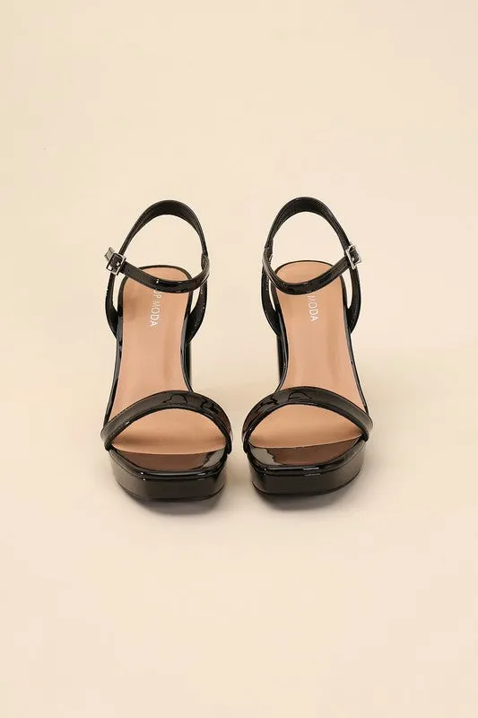 FINN Stylish Ankle Strap Block Heel