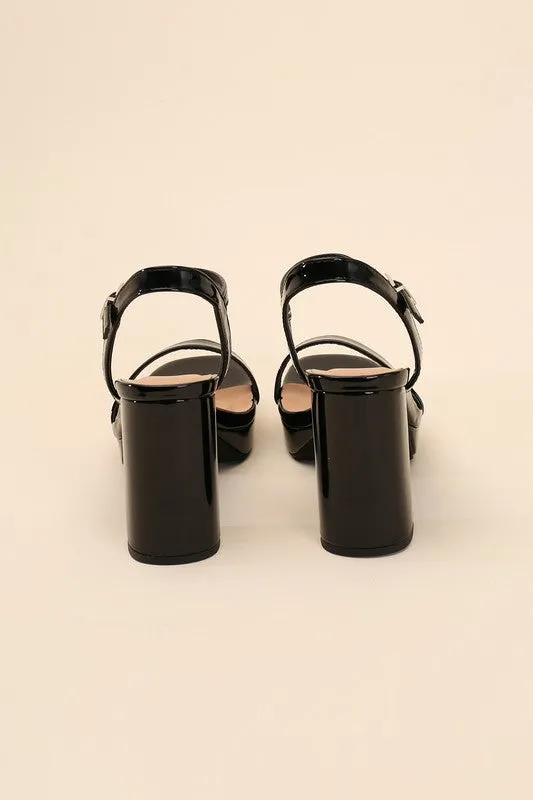 FINN Stylish Ankle Strap Block Heel