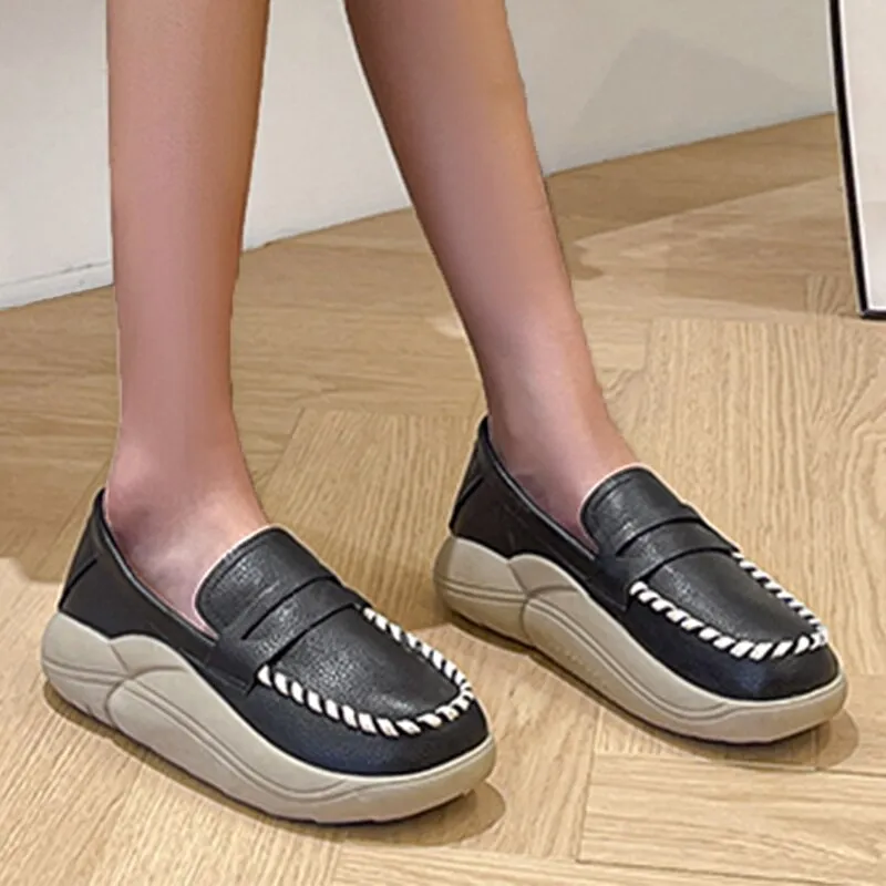Hnzxzm Casual Flats Women Platform Walking Sport Sneakers Fad Soft Running Round Toe Shoes Autumn New Trend Women Breathable Shoes