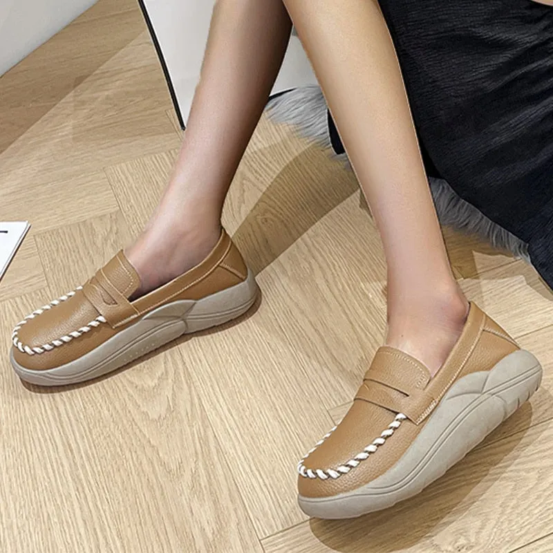 Hnzxzm Casual Flats Women Platform Walking Sport Sneakers Fad Soft Running Round Toe Shoes Autumn New Trend Women Breathable Shoes