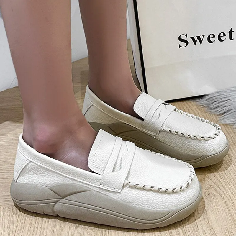 Hnzxzm Casual Flats Women Platform Walking Sport Sneakers Fad Soft Running Round Toe Shoes Autumn New Trend Women Breathable Shoes