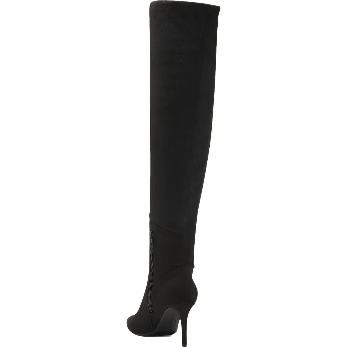 Jessica Simpson Abrine Black Suede Side Zipper Pointed Toe Stilleto Heel Boots