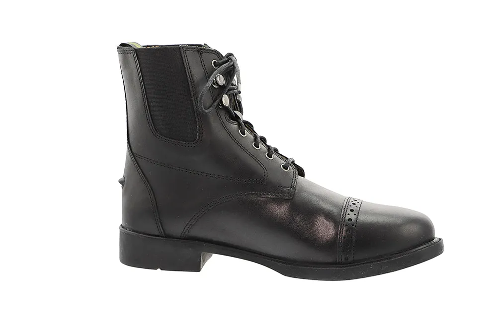 Lace-Up Synthetic Leather Paddock Boots