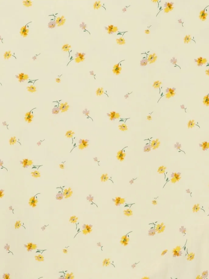 Malta Single Blossom Dress - Light Yellow