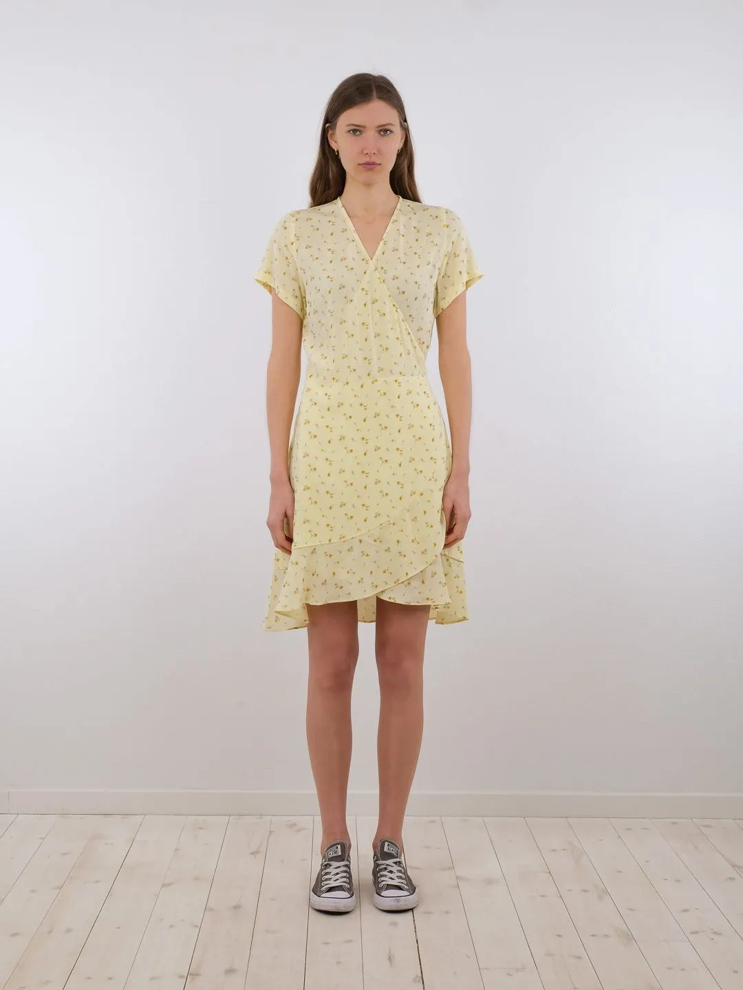 Malta Single Blossom Dress - Light Yellow
