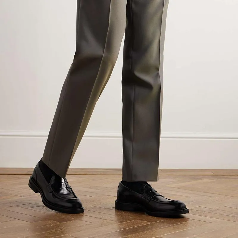 Men Penny Slip-On Loafers Calf Leather