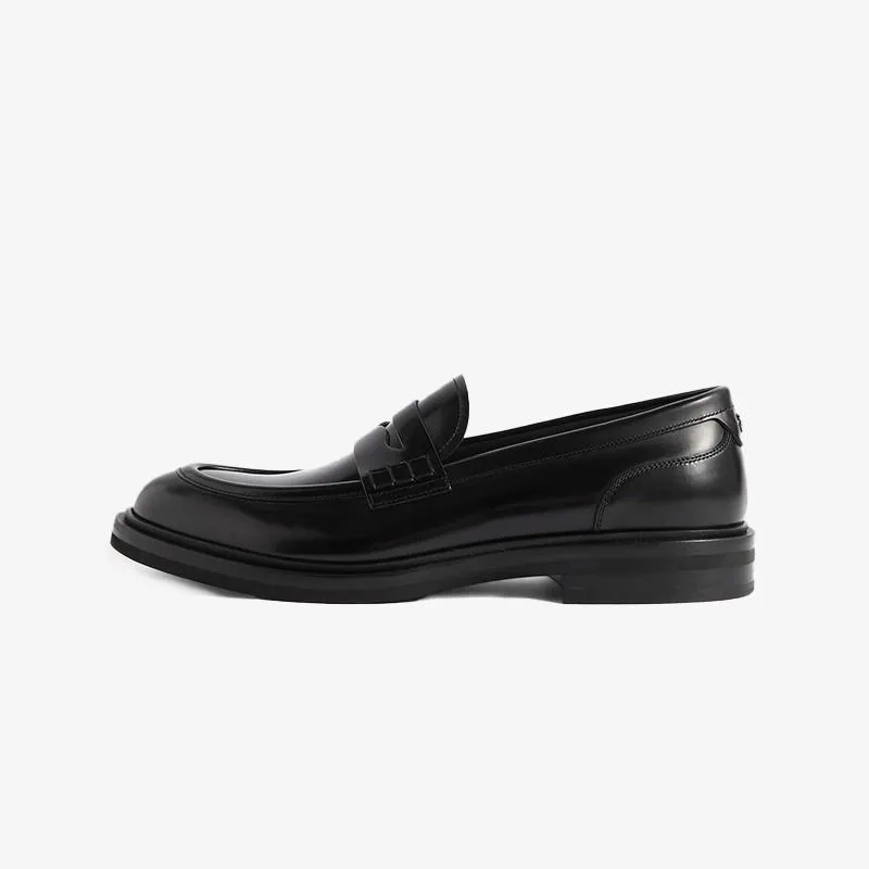 Men Penny Slip-On Loafers Calf Leather