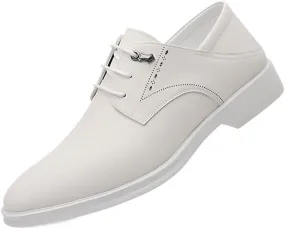 Men's Classic Lace-up Derby Shoes Mens Patent Leather Business Oxford Shoes Classic Comfortable Dress Loafers for Men