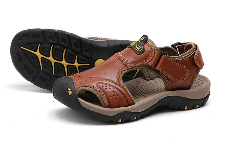 Men's Summer Soft Genuine Leather Sandals