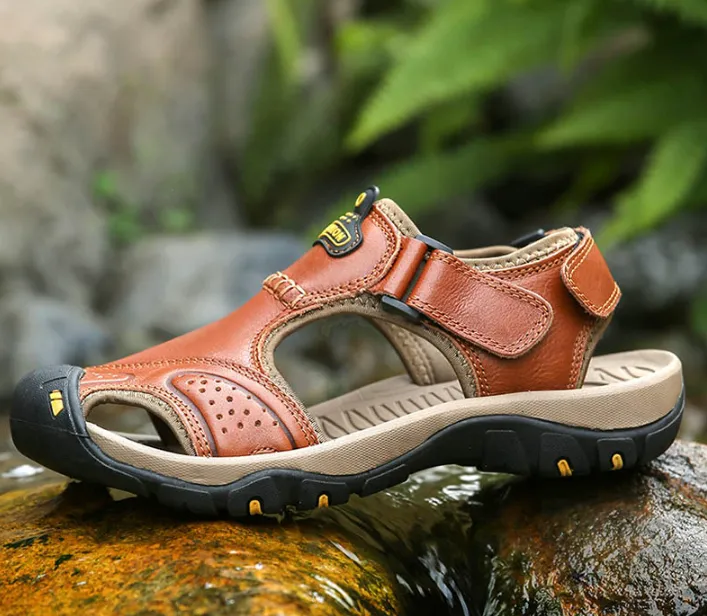 Men's Summer Soft Genuine Leather Sandals
