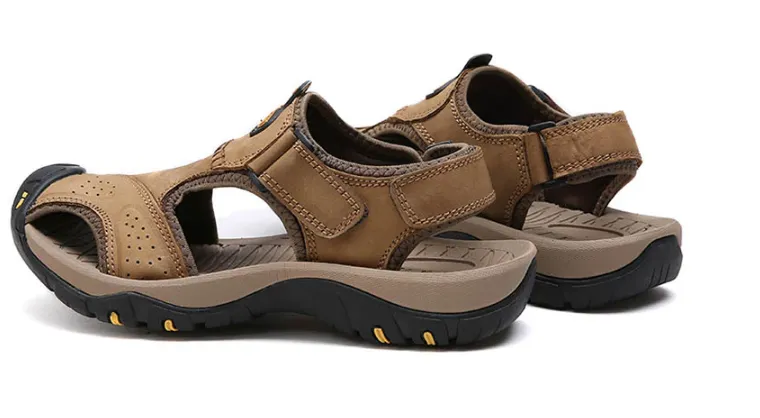 Men's Summer Soft Genuine Leather Sandals