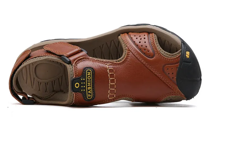 Men's Summer Soft Genuine Leather Sandals