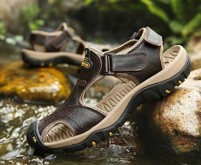 Men's Summer Soft Genuine Leather Sandals