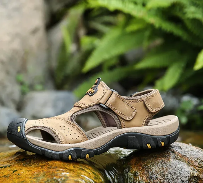 Men's Summer Soft Genuine Leather Sandals