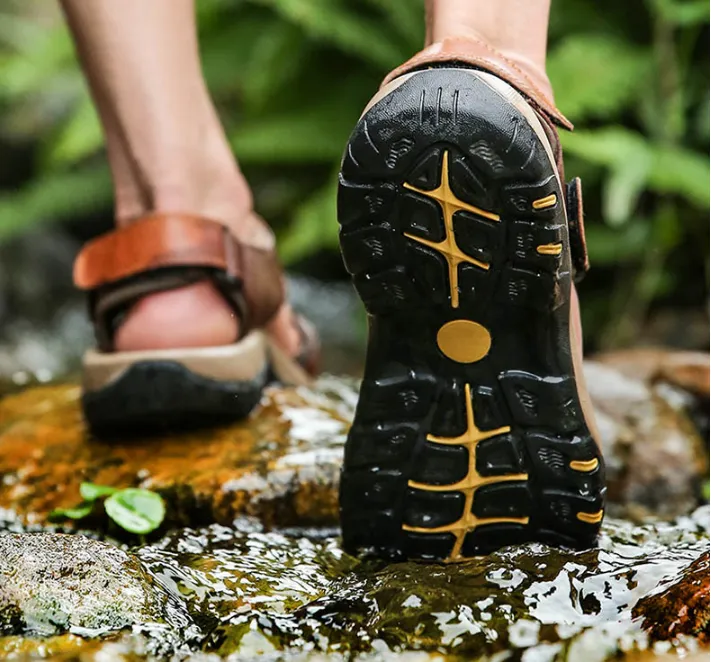Men's Summer Soft Genuine Leather Sandals