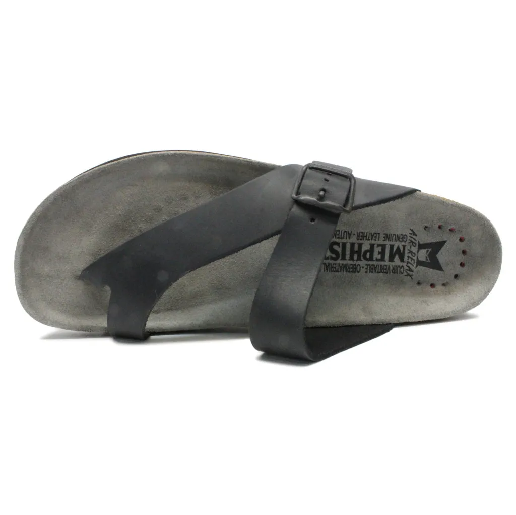 Mephisto Niels Nubuck Leather Men's Slide Sandals