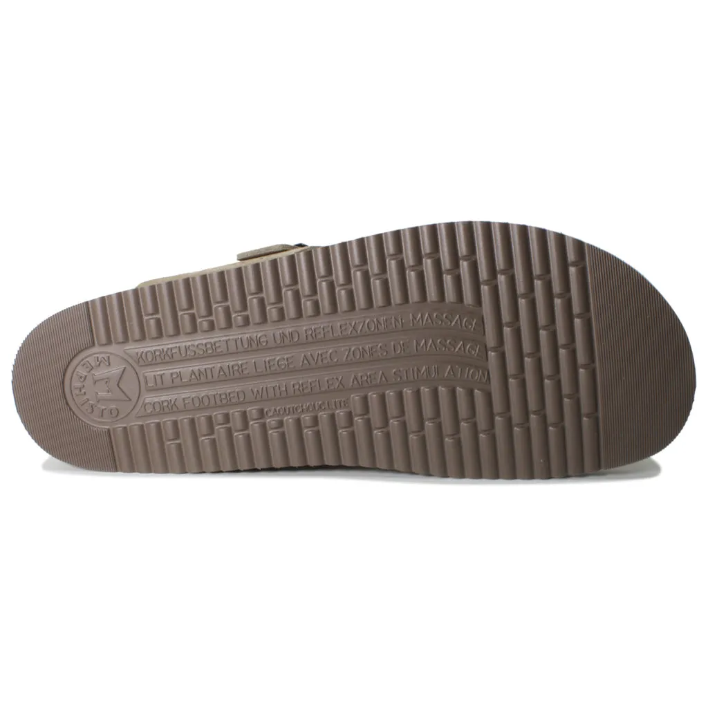 Mephisto Niels Nubuck Leather Men's Slide Sandals
