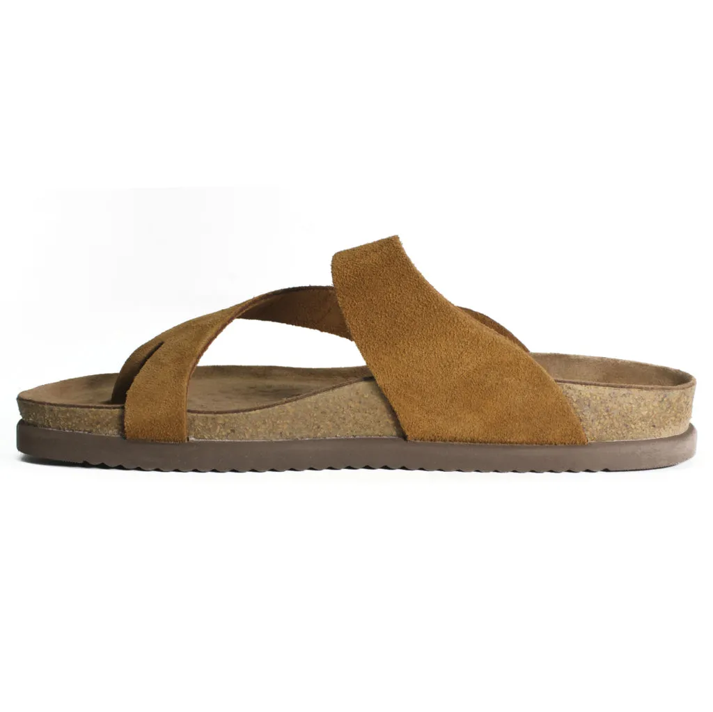 Mephisto Niels Nubuck Leather Men's Slide Sandals