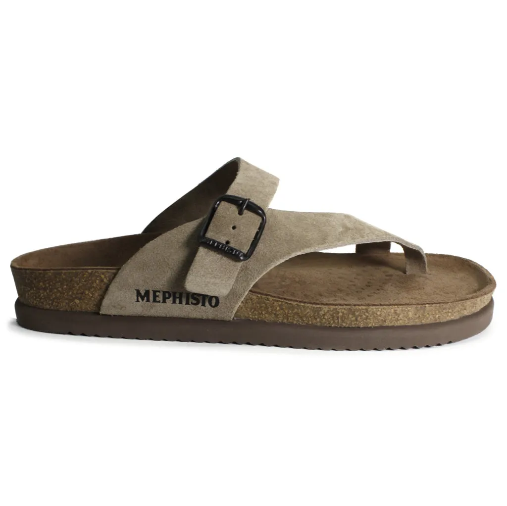 Mephisto Niels Nubuck Leather Men's Slide Sandals