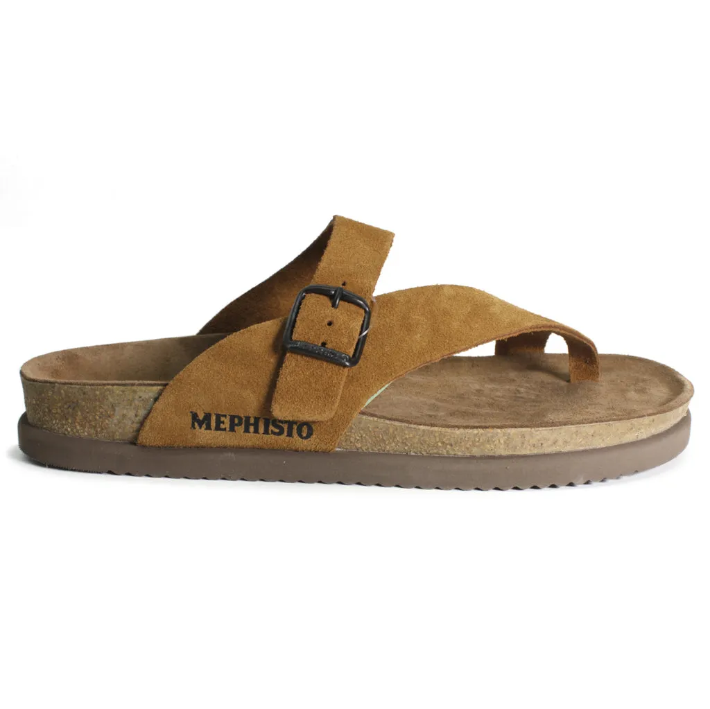 Mephisto Niels Nubuck Leather Men's Slide Sandals