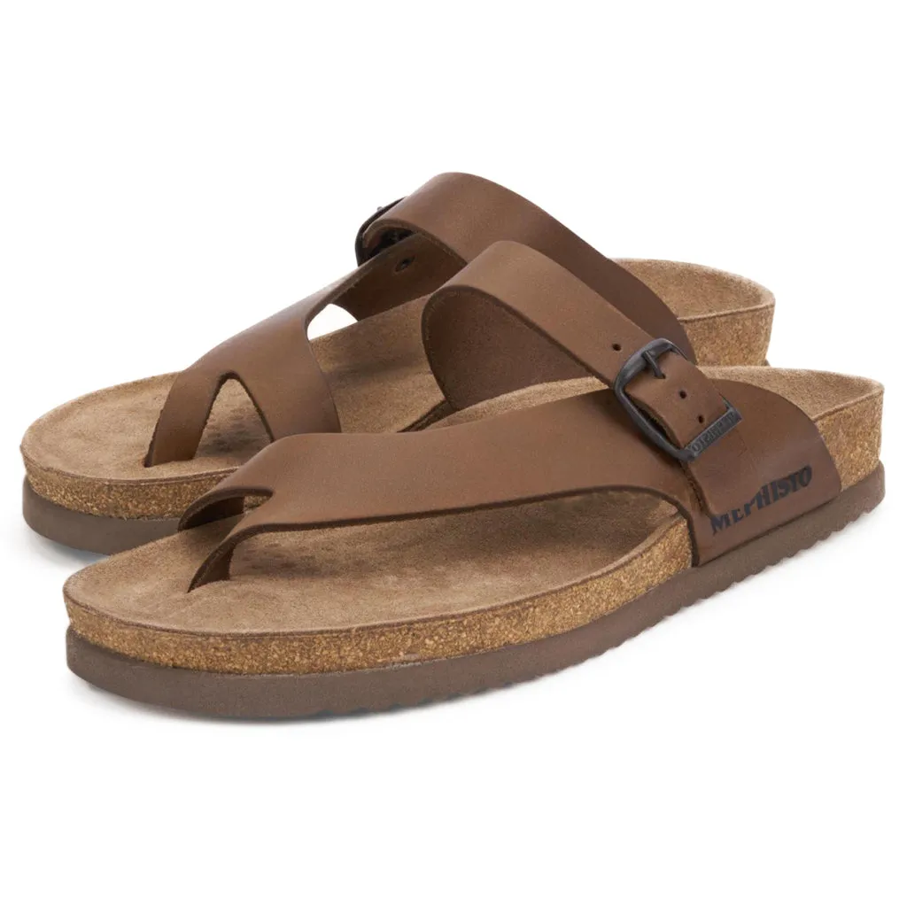 Mephisto Niels Nubuck Leather Men's Slide Sandals