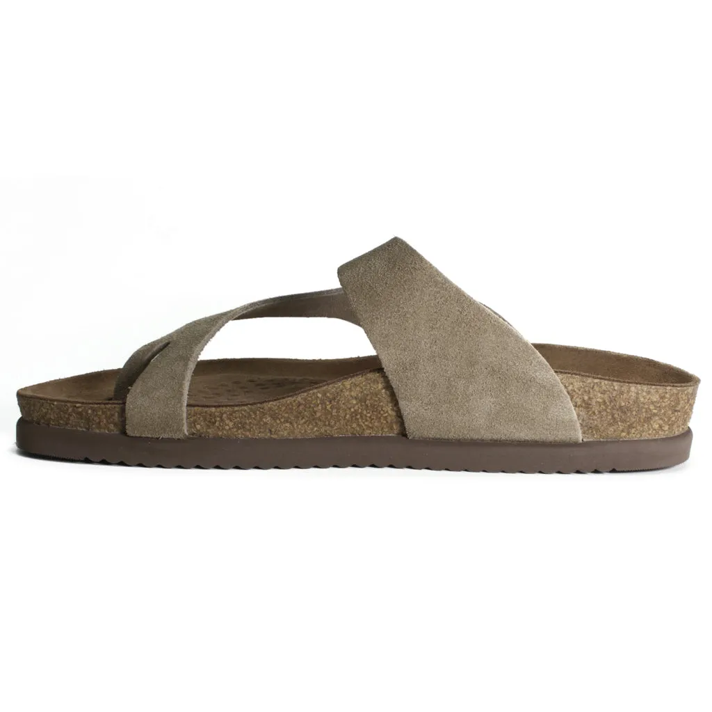 Mephisto Niels Nubuck Leather Men's Slide Sandals