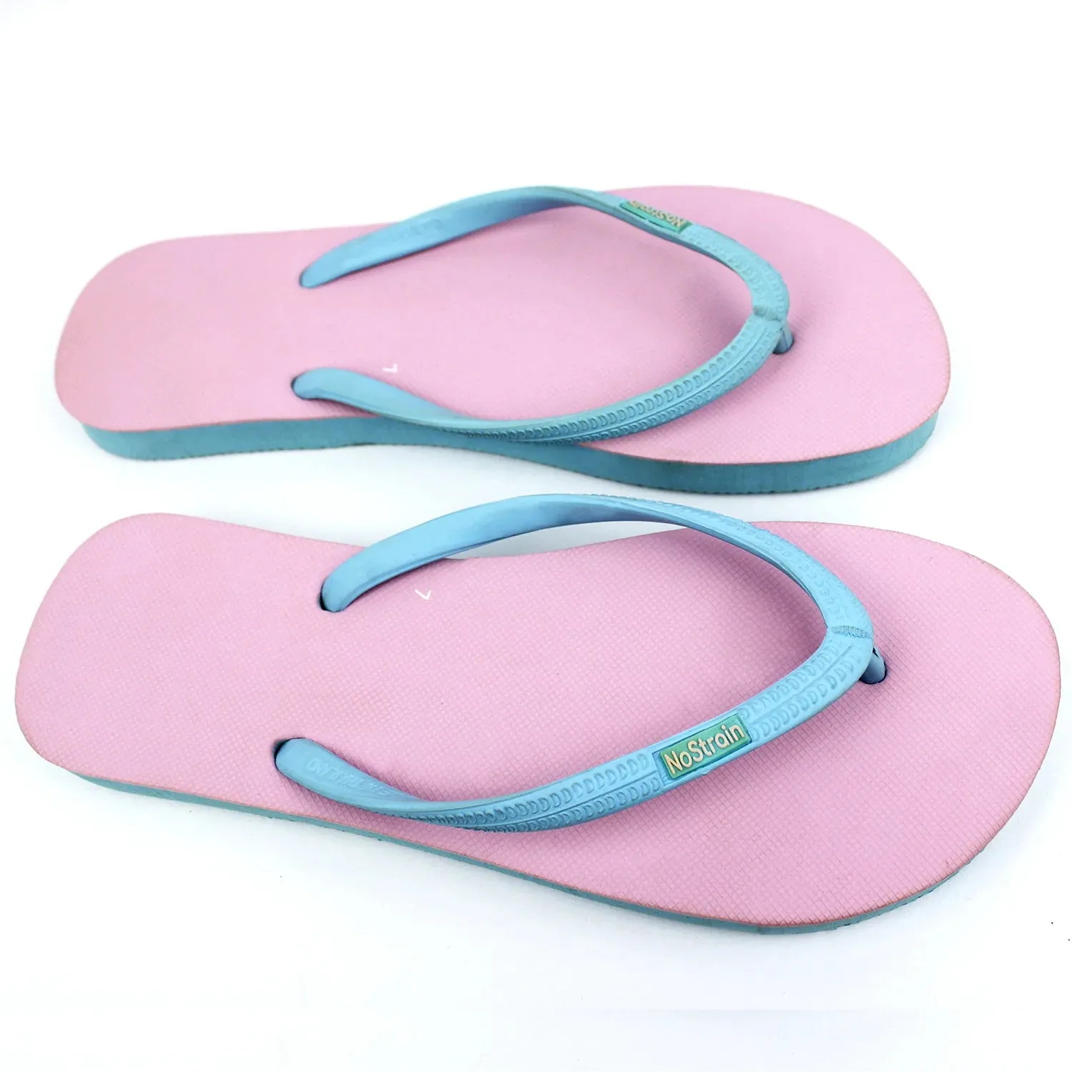 Pink & Sky Blue Flip-Flops Women