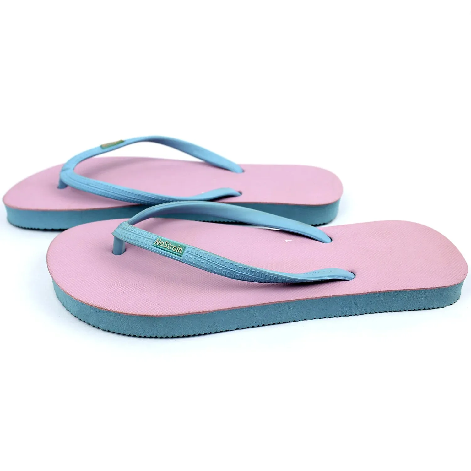 Pink & Sky Blue Flip-Flops Women