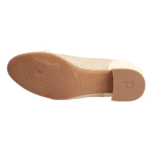 Pitillos Ladies Block Heels Pumps - 10453 - Cream