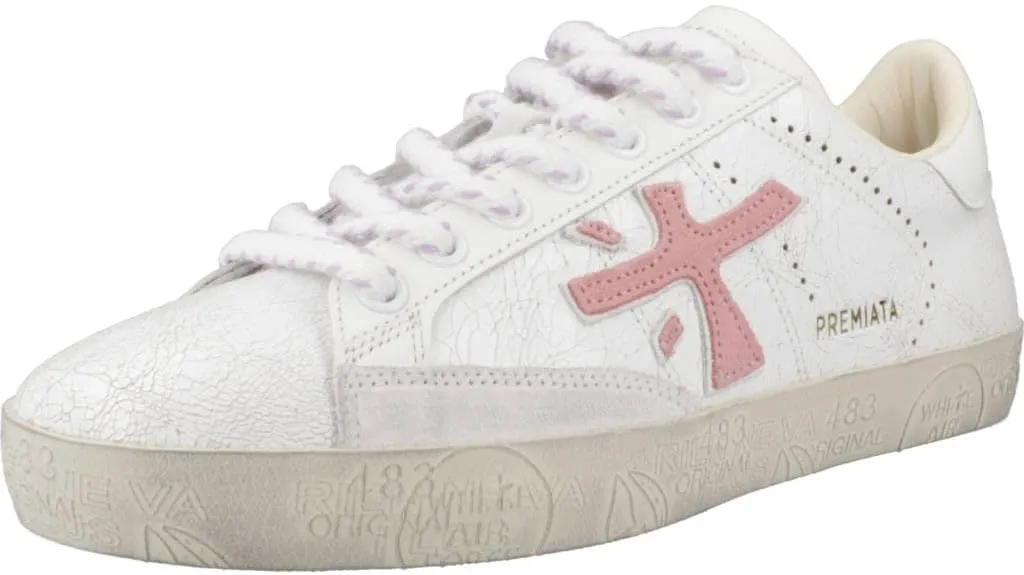 PREMIATA Timeless Trainers Steven 6661 Bianco