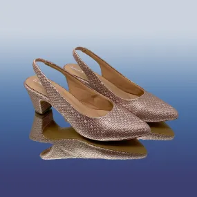 RoseGold Slingback Heels