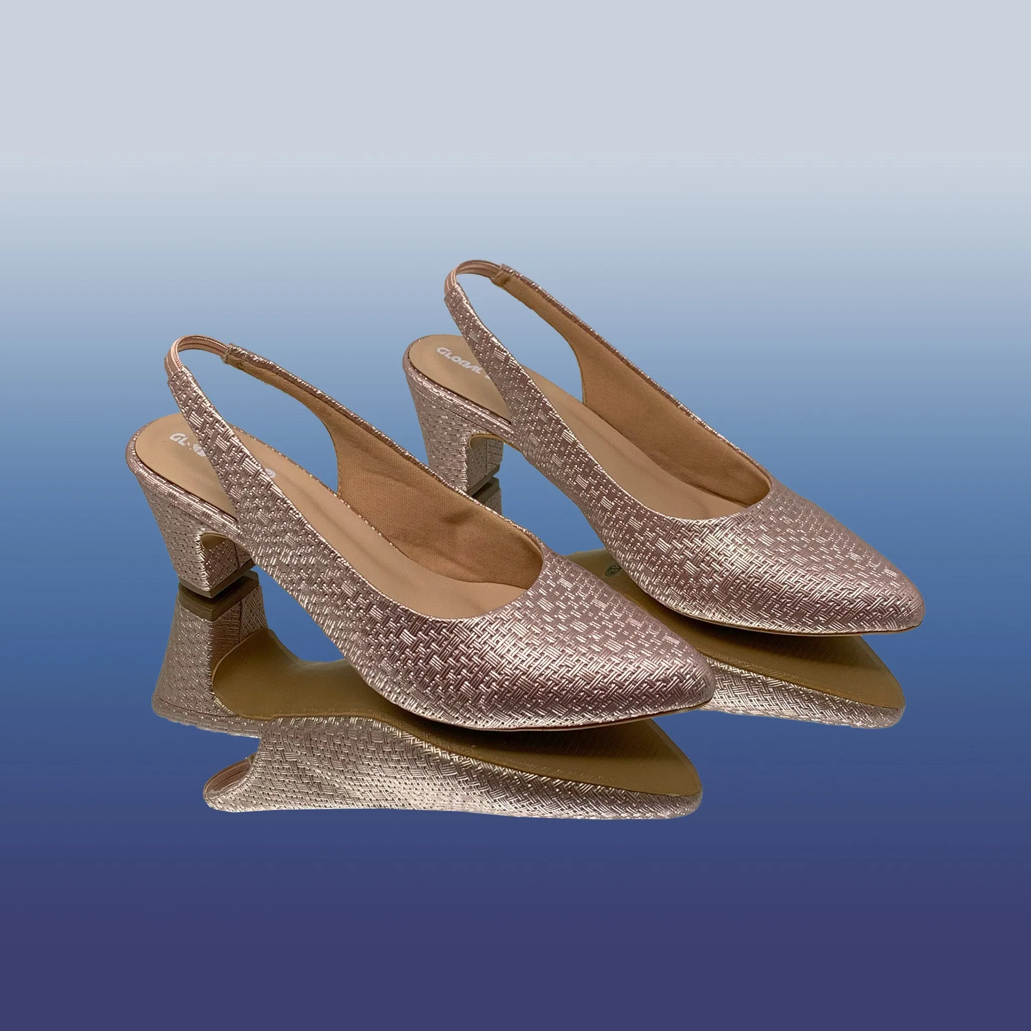 RoseGold Slingback Heels