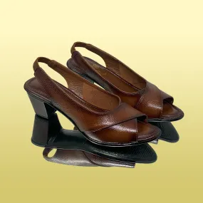 Rust Slingback Heels