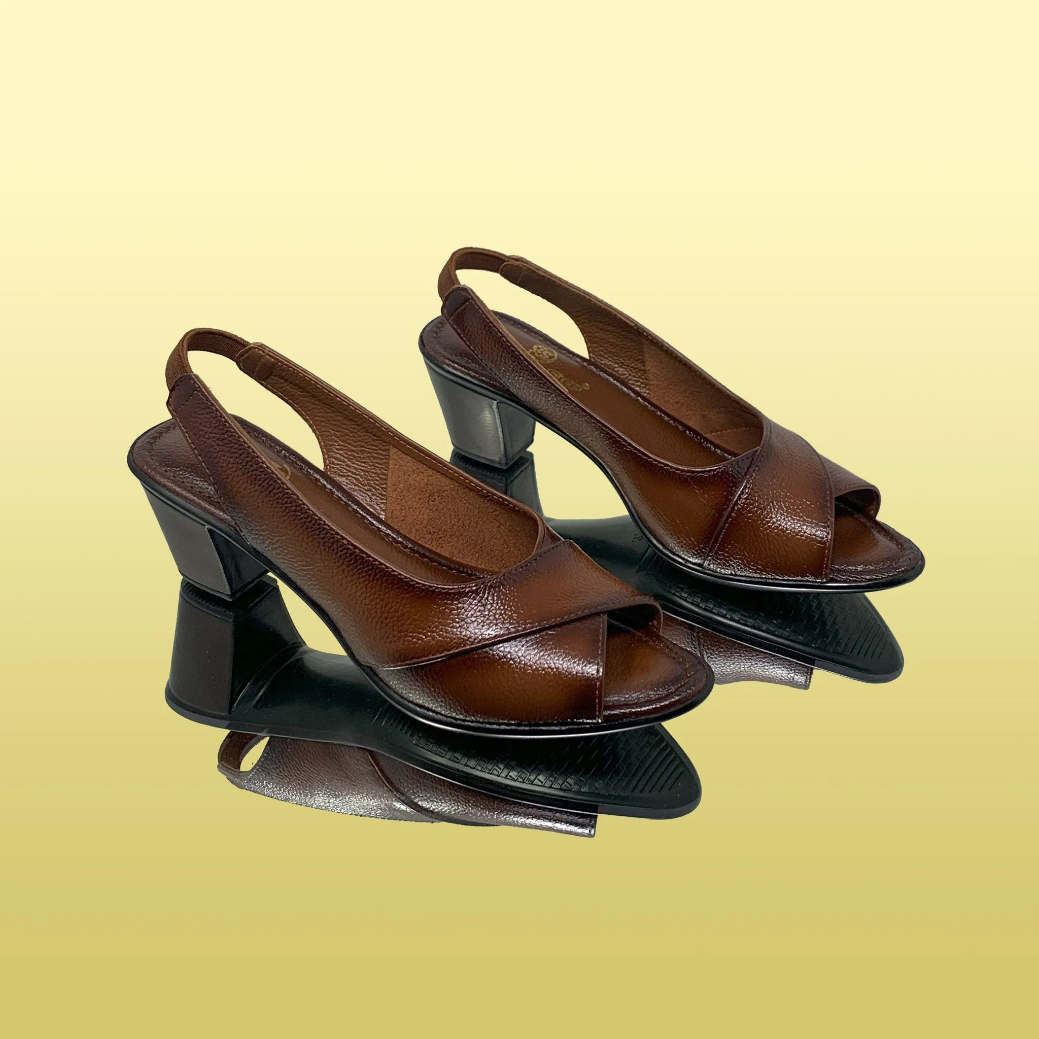 Rust Slingback Heels