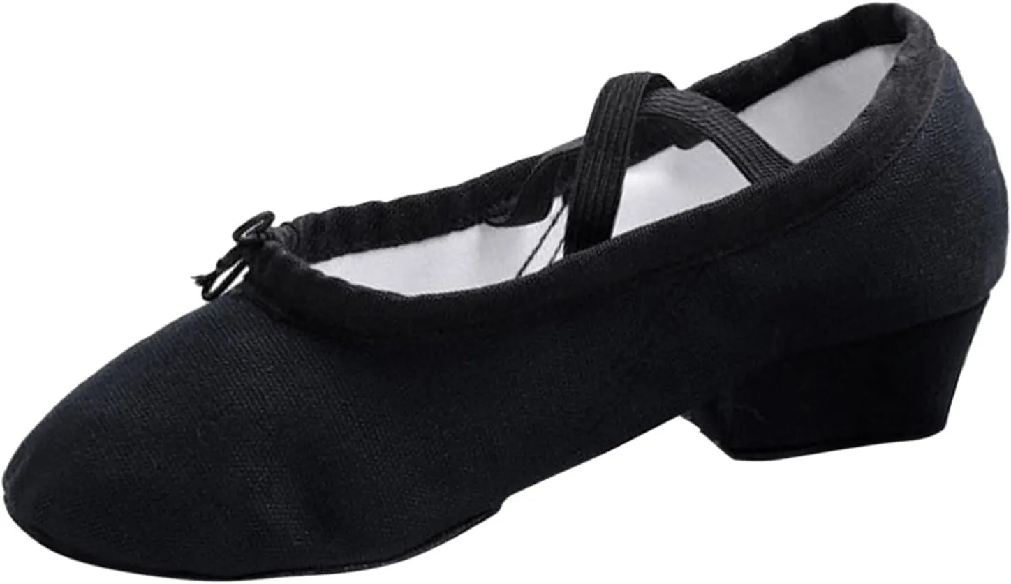 Sandals Women Comfortable Walking Women's Canvas Dance Shoes Soft Soled Training Shoes Ballet Shoes Business Heels Women