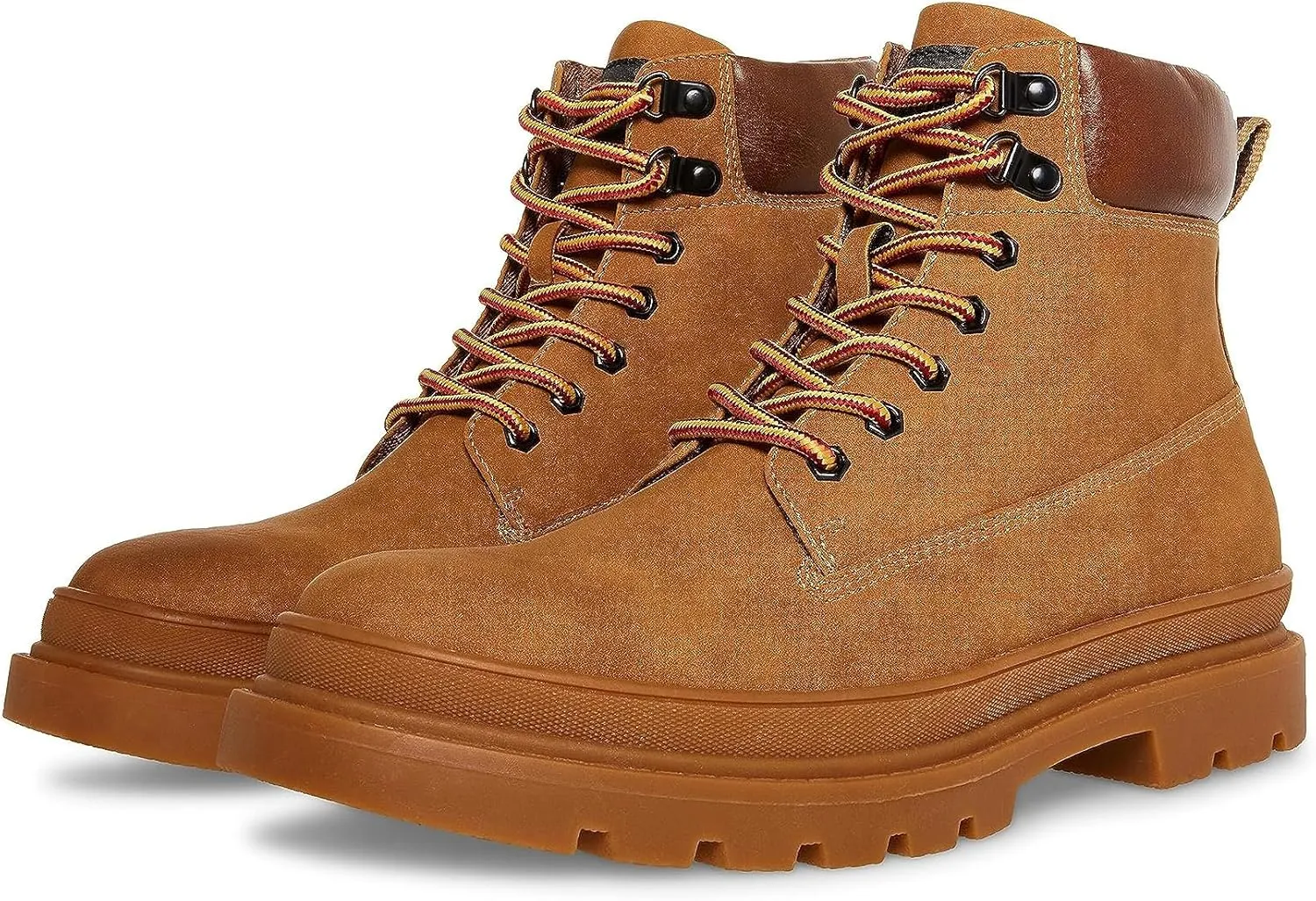 Steve Madden Gabber Boots for Men - Durable Nubuck Leather Construction - Textile Lining - Round Toe