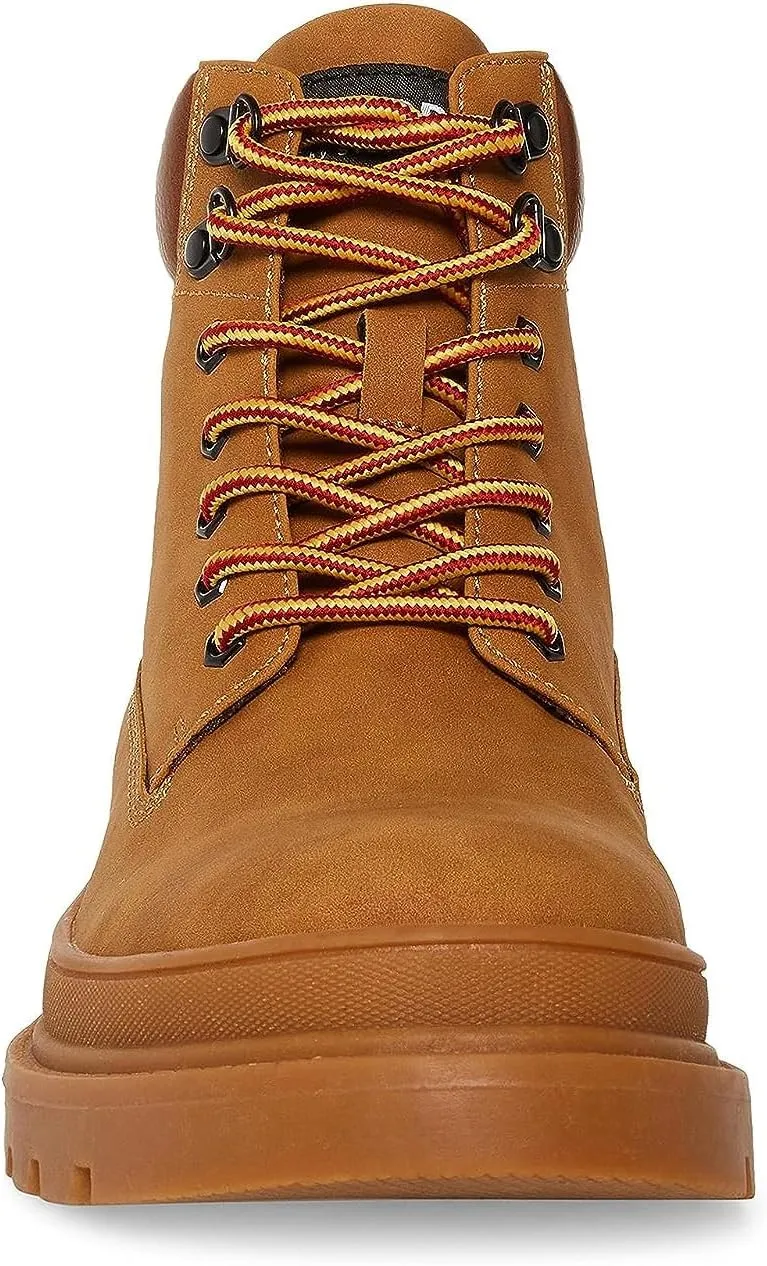 Steve Madden Gabber Boots for Men - Durable Nubuck Leather Construction - Textile Lining - Round Toe