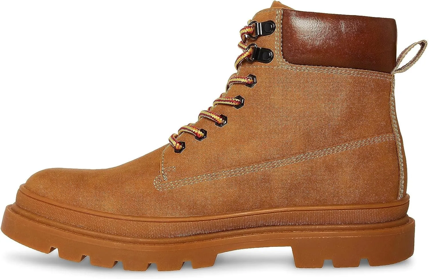 Steve Madden Gabber Boots for Men - Durable Nubuck Leather Construction - Textile Lining - Round Toe