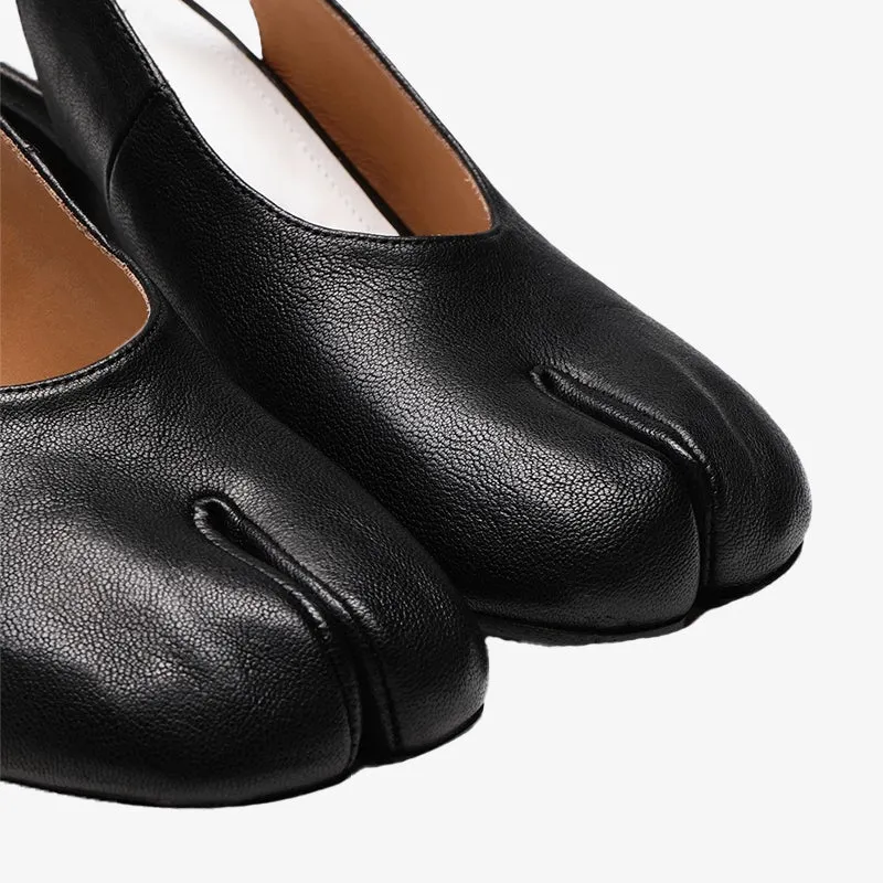 Tabi Sandals in Soft Vintage Leather
